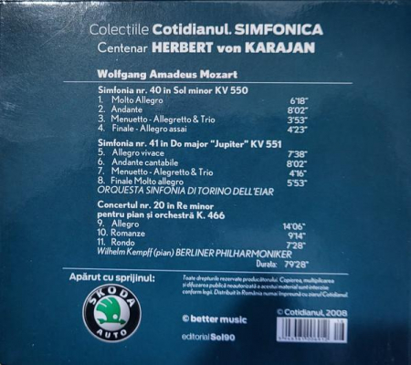 Herbert von Karajan - Colecțiile Cotidianul. Simfonica 2, (CD) [1]
