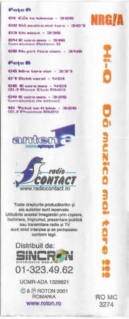 Hi-Q - Dă Muzica Mai Tare !!!, (Casetă Audio) [1]