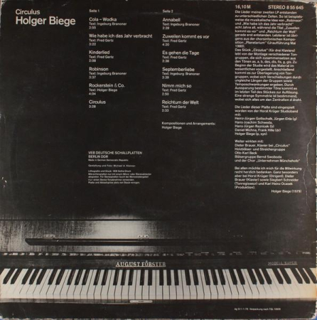 Holger Biege - Circulus (Disc Vinil) [1]