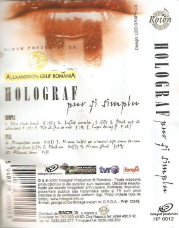 Holograf - Pur Și Simplu , (Casetă Audio) [1]