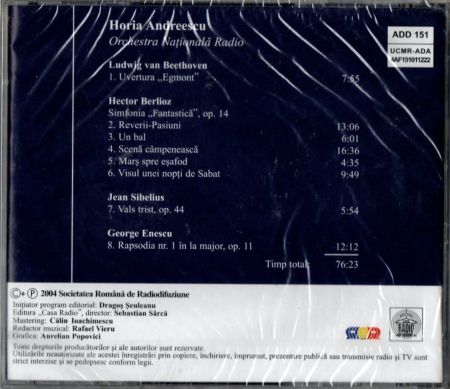 Horia Andreescu - Orchestra Națională Radio (CD) [1]