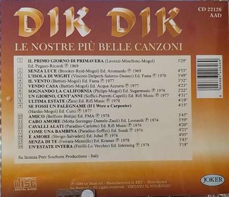 I Dik Dik - Le Nostre Più Belle Canzoni [1]