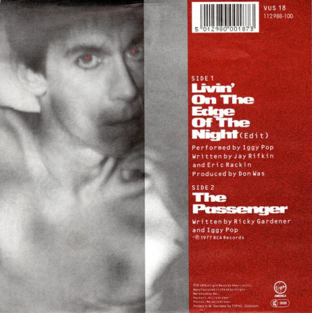 Iggy Pop - Livin' On The Edge Of The Night (Disc Vinil) [1]