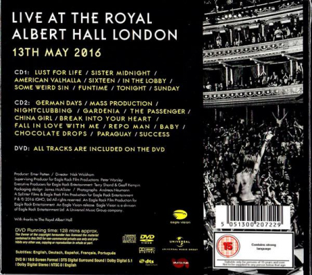 Iggy Pop - Post Pop Depression - Live At The Royal Albert Hall, (CD) [1]