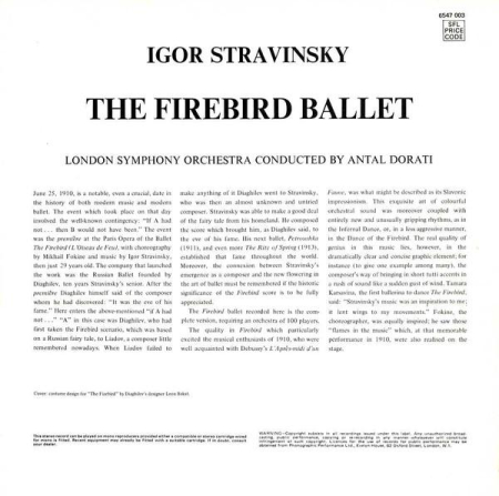 Igor Stravinsky - The Firebird Ballet (Complete) (Disc Vinil) [1]