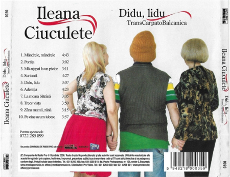 Ileana Ciuculete – Didu, Lidu TransCarpatoBalcanica (CD) [1]