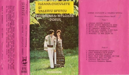 Ileana Ciuculete - Primăvara-nfloare Dorul, (Casetă Audio) [1]