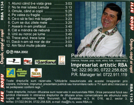 Ilie Rosu - Omule, cand ai copii (CD) [1]