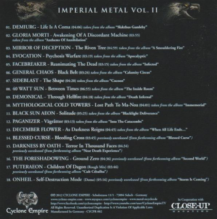 Imperial Metal Vol. II, (CD) [1]