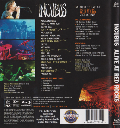 Incubus (2) – Alive At Red Rocks [1]