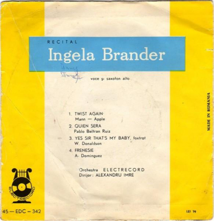 Ingela Brander - Recital Ingela Brander (7 Inch), (Disc Vinil) [1]