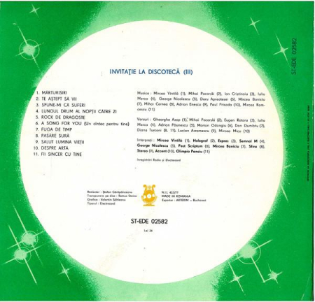 Invitație La Discotecă 3 - Muzică De Dans(Disc Vinil) [1]