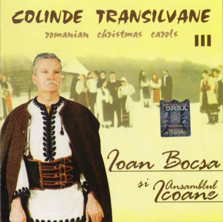 Colinde - Ioan Bocșa - Colinde Transilvane III /Romanian Christmas Carols III, (CD)