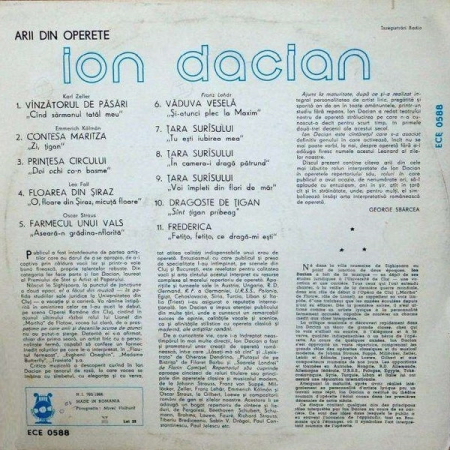Ion Dacian - Arii Din Operete (Disc Vinil) [1]