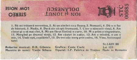 Ion Dolănescu - Să-mi Trăiască Nevestica, (Casetă Audio) [1]