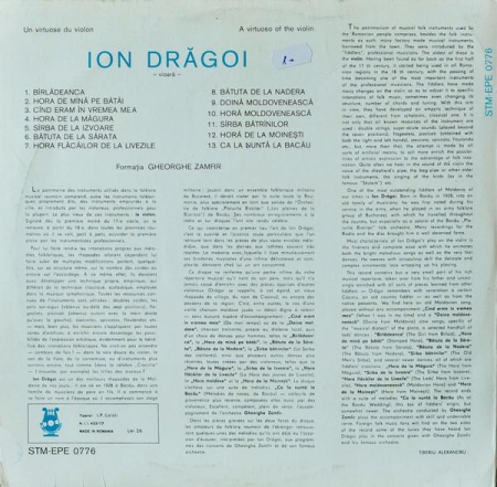 Ion Drăgoi - Un Virtuose Du Violin / A Virtuoso Of The Violin, (Disc Vinil) [1]