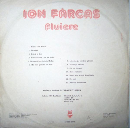 Ion Fărcaș - Fluiere (Disc Vinil) [1]