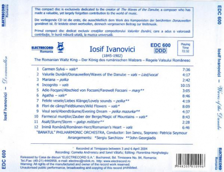 Ion Ivanovici - Donauwellen = Waves Of The Danube = Valurile Dunării, (CD) [1]