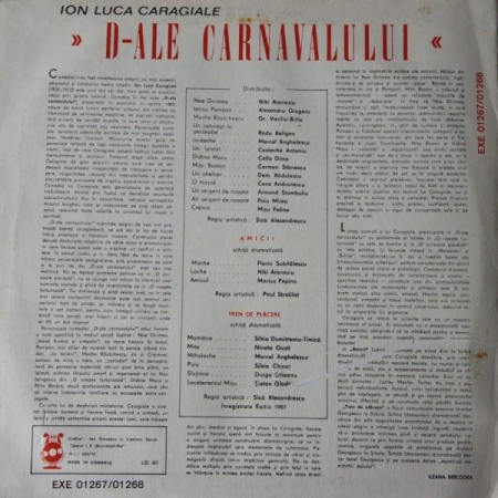Ion Luca Caragiale - D-ale Carnavalului, (Disc Vinil) [1]