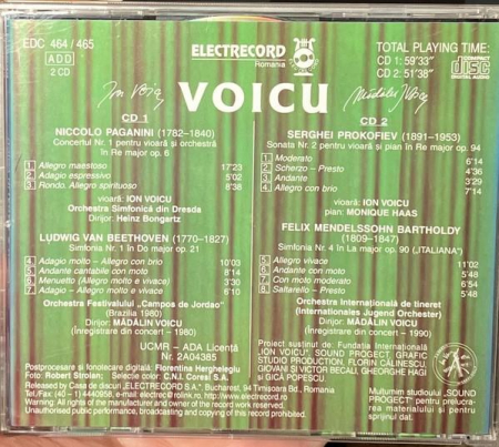 Ion Voicu - Paganini-Beethoven-Prokofiev-Mendelssohn, (CD) [1]