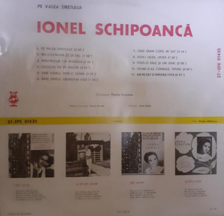 Ionel Schipoancă - Pe Valea Siretului, (Disc Vinil) [1]