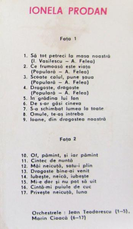 Ionela Prodan - De S-ar Găsi Cineva (Caseta Audio) [1]