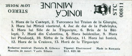 Ionică Minune - Ionică Minune, (Casetă Audio) [1]