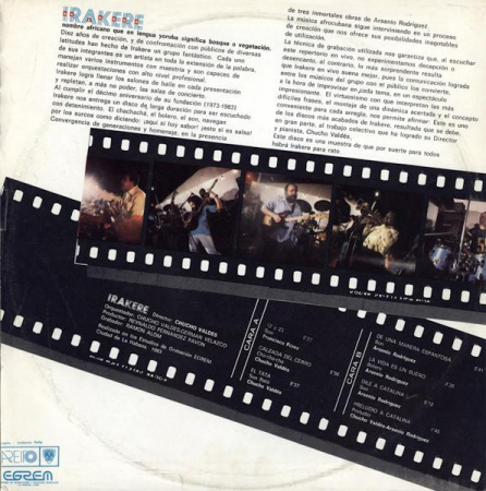 Irakere - Calzada Del Cerro, (Disc Vinil) [1]