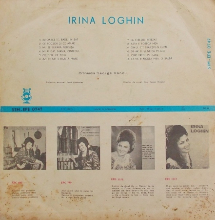 Irina Loghin – Întoarce-te, Bade, În Sat (VINIL) [1]
