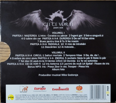 Iris (16) – Cei Ce Vor Fi (CD) Box Set, Album [1]