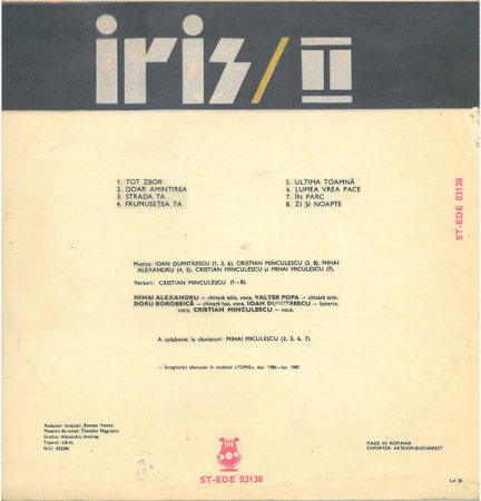 Iris - II, (Disc Vinil) [1]