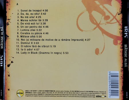 Iris (16) – Mătase Albă (CD) [1]