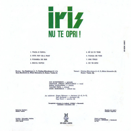 Iris - Nu Te Opri, (Disc Vinil) [1]