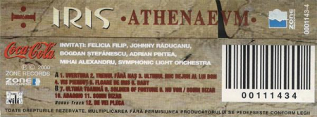 Iris - Athenaevm I, (Casetă Audio) [1]