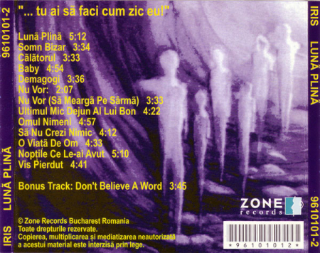 Iris - Lună Plină , (CD) [1]