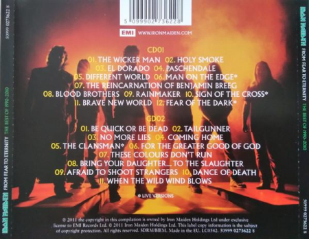 Iron Maiden - From Fear To Eternity: The Best Of 1990-2010 (CD) [1]