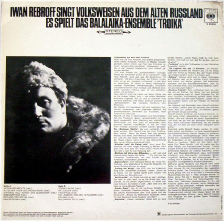 Ivan Rebroff - Iwan Rebroff Singt Volksweisen Aus Dem Alten Russland (Disc Vinil) [1]
