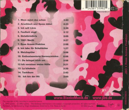 J.B.O. - Rosa Armee Fraktion, (CD) [1]