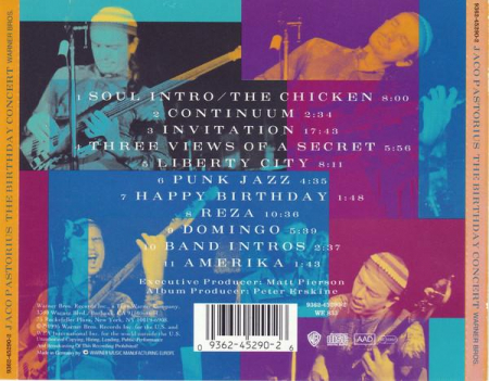 Jaco Pastorius - The Birthday Concert, (CD) [1]
