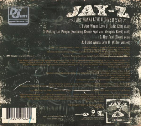 Jay-Z - I Just Wanna Love U (Give It 2 Me) , (CD) [1]