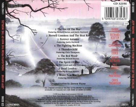 Jeff Wayne - Highlights From Jeff Wayne's Musical Version Of The War Of The Worlds, (CD) [1]