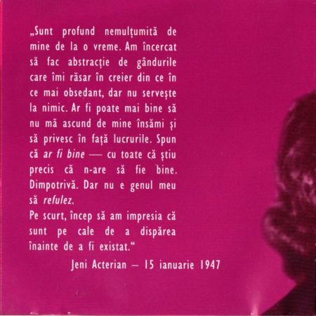 Jeni Acterian - Jurnalul unei fete greu de multumit - Lectura Irina Petrescu (2xCD) [1]