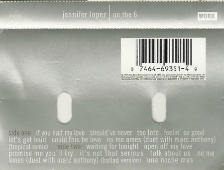 Jennifer Lopez - On The 6, (Casetă Audio) [1]
