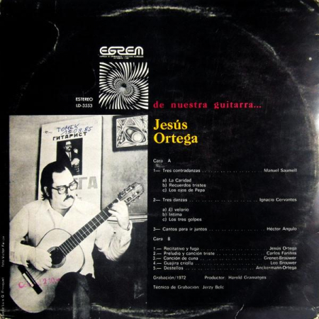 Jesús Ortega - De Nuestra Guitarra..., (Disc Vinil) [1]