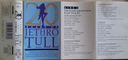 Rock/Folk - Jethro Tull - 20 Years Of Jethro Tull (Caseta Audio)