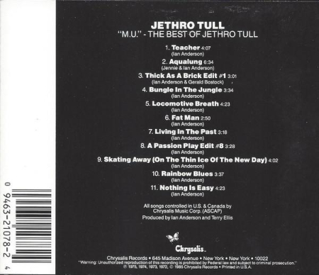 Jethro Tull - M.U. - The Best Of Jethro Tull (CD) [1]