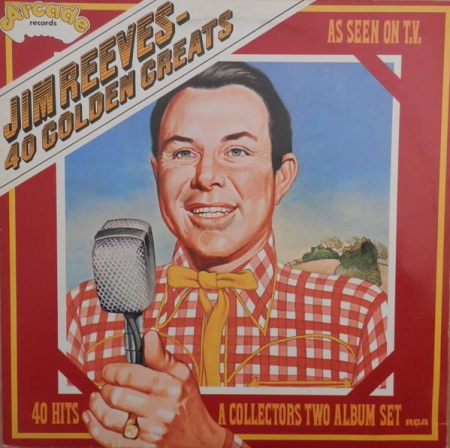 Rock/Folk - Jim Reeves - 40 Golden Greats, (Disc Vinil)