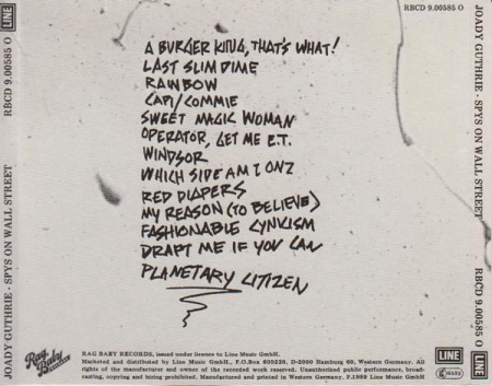 Joady Guthrie - Spys On Wall St [1]