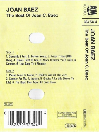 Joan Baez - The Best Of Joan C. Baez, (Casetă Audio) [1]
