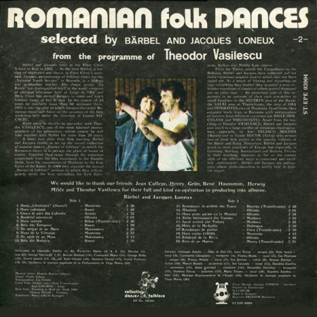 Jocuri Populare Românesti - Danses De Roumanie II (Disc Vinil) [1]